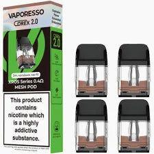 4x Vaporesso XROS Series 0.4 MESH POD