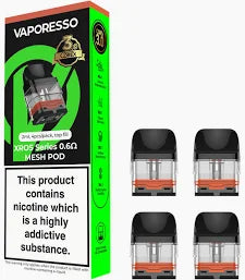 4x Vaporesso XROS Series 0.6 MESH POD